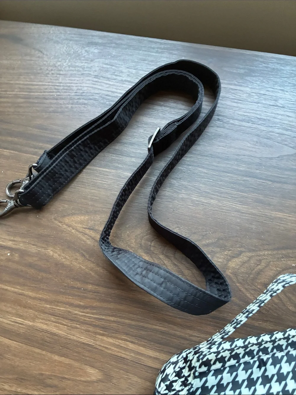 lug Black & White Houndstooth Quilted Crossbody coupe XL